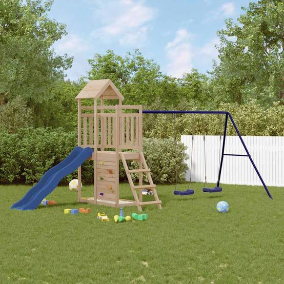 Aire de jeux d'extérieur - Jeu Plein air enfant bois de pin massif rj28 - Image 2