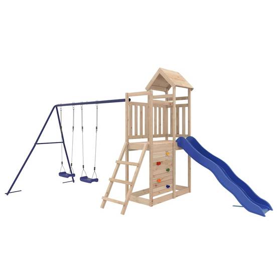 Aire de jeux d'extérieur - Jeu Plein air enfant bois de pin massif rj28 - Image 1