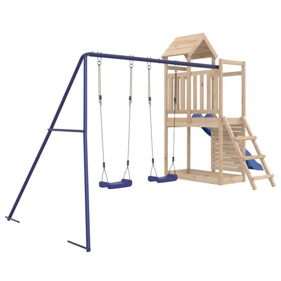 Aire de jeux d'extérieur - Jeu Plein air enfant bois de pin massif rj28 - Image 3