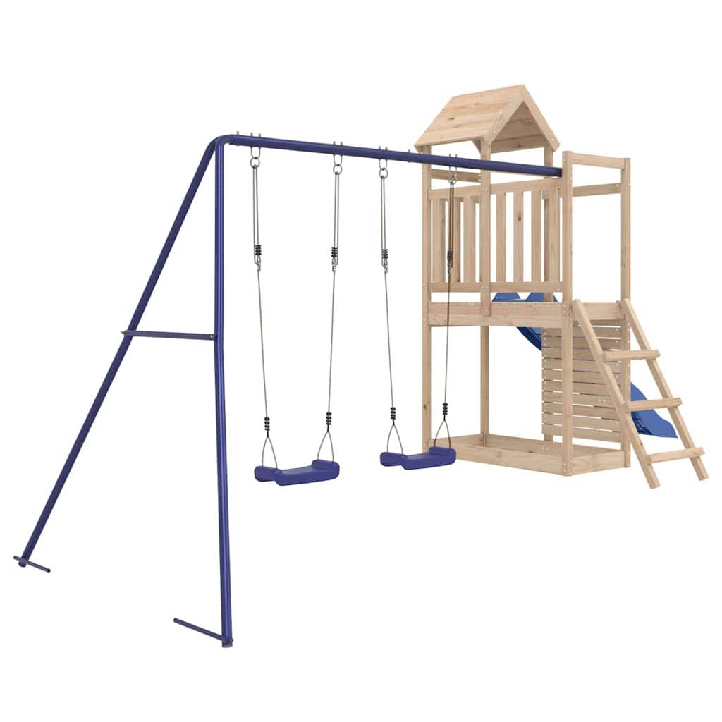 Aire de jeux d'extérieur - Jeu Plein air enfant bois de pin massif rj28 - Image 3