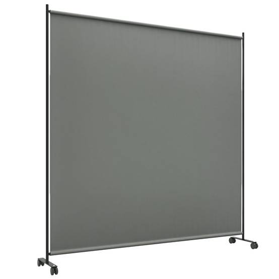 Paravent extérieur métal et polyester gris 183 x 30 x 181 cm - PANGIVO - Image 1