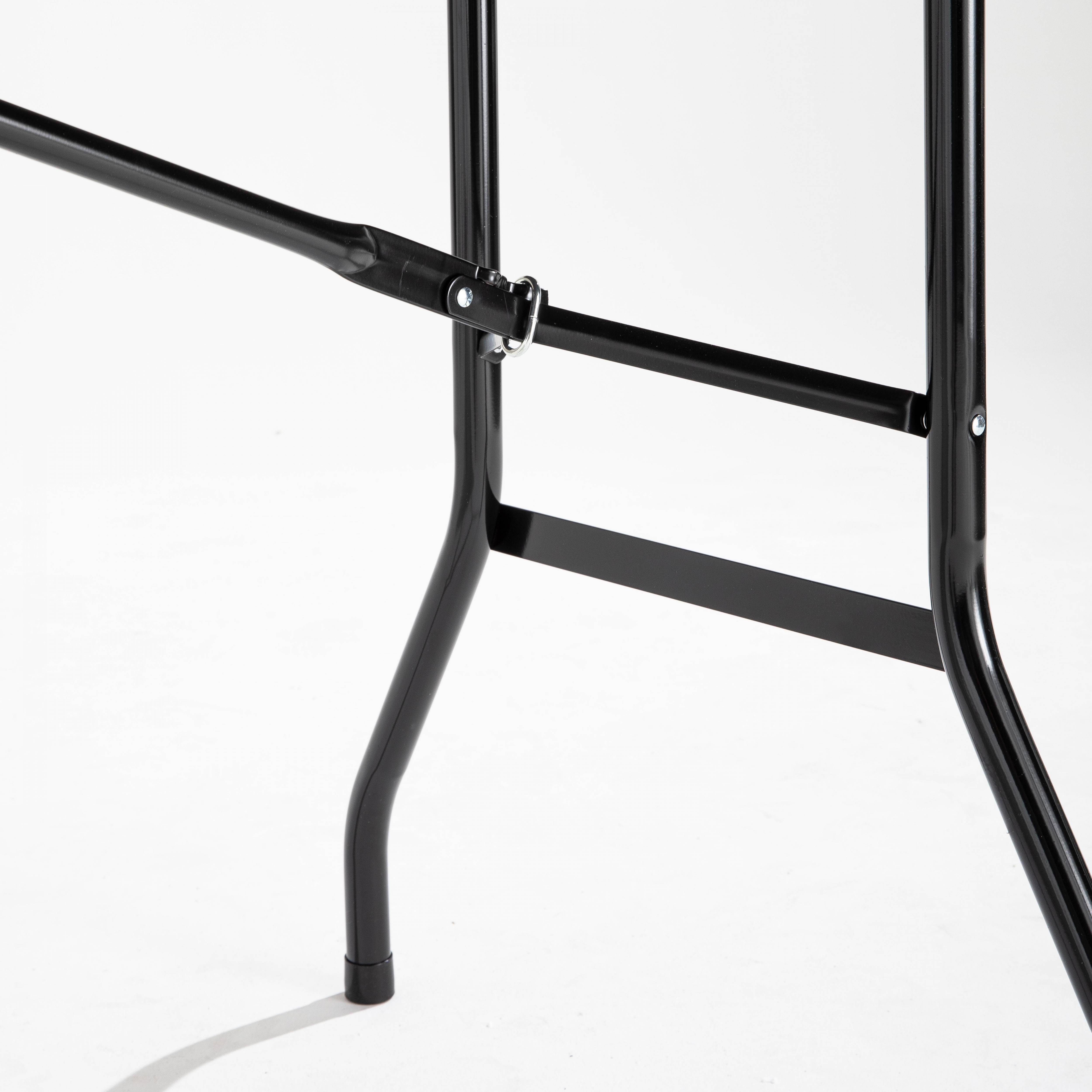 Oviala - Table de réception pliante noire 200 cm 10 places Rekkem - Oviala - Image 4