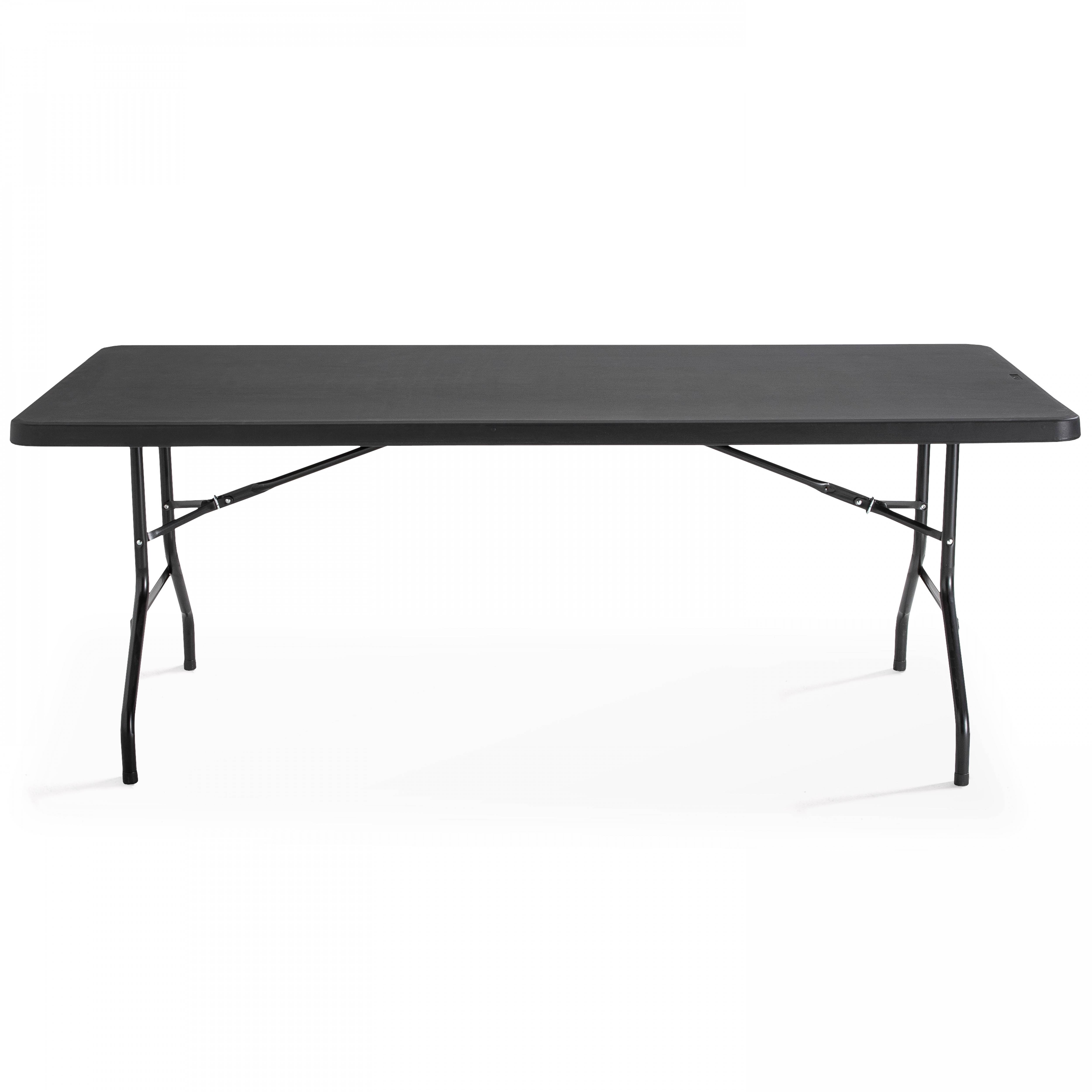 Oviala - Table de réception pliante noire 200 cm 10 places Rekkem - Oviala - Image 2