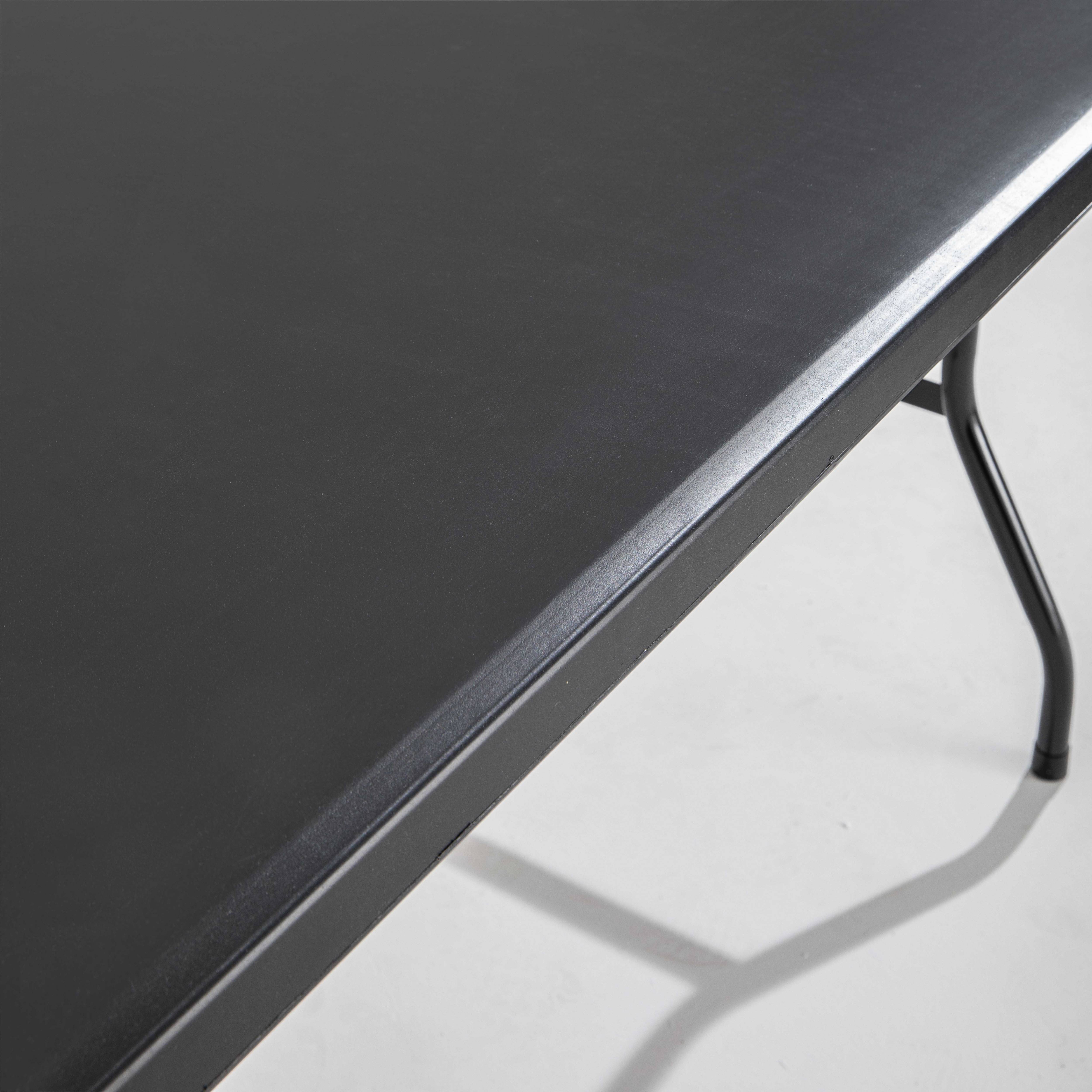 Oviala - Table de réception pliante noire 200 cm 10 places Rekkem - Oviala - Image 5