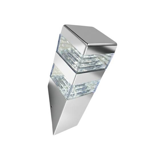 Applique extérieure Pyramide 1000 lumens Inox - Image 1