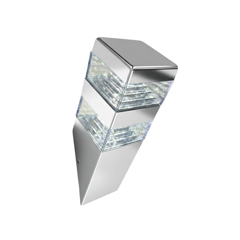 Applique extérieure Pyramide 1000 lumens Inox - Image 1