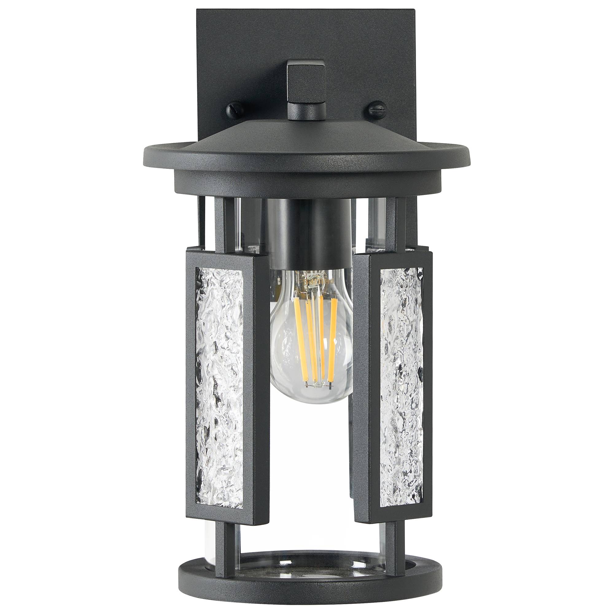 Beliani - Lampe murale pour l'extérieur Aluminium Noir VEDEA - 14x20x31- Beliani - Image 4