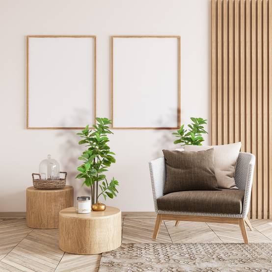 Lot de 2 plantes artificielles Figuier à feuilles de violon Ficus Lyrata hauteur 180cm avec Pot - Image 4