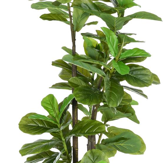 Lot de 2 plantes artificielles Figuier à feuilles de violon Ficus Lyrata hauteur 180cm avec Pot - Image 9