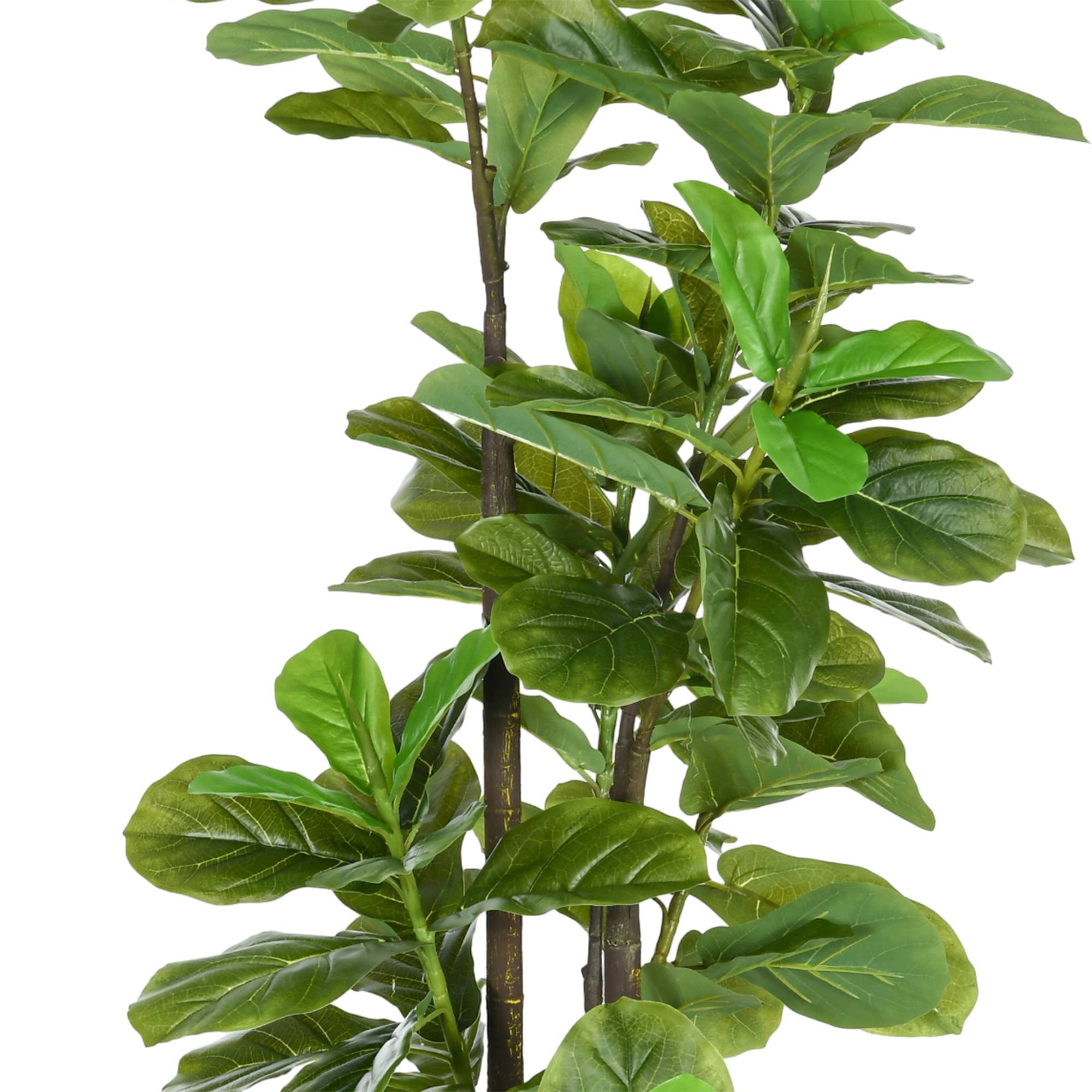 Lot de 2 plantes artificielles Figuier à feuilles de violon Ficus Lyrata hauteur 180cm avec Pot - Image 9