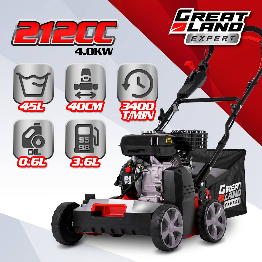 Greatland - Scarificateur émousseur thermique 212cc - Largeur de travail 40cm - Image 2
