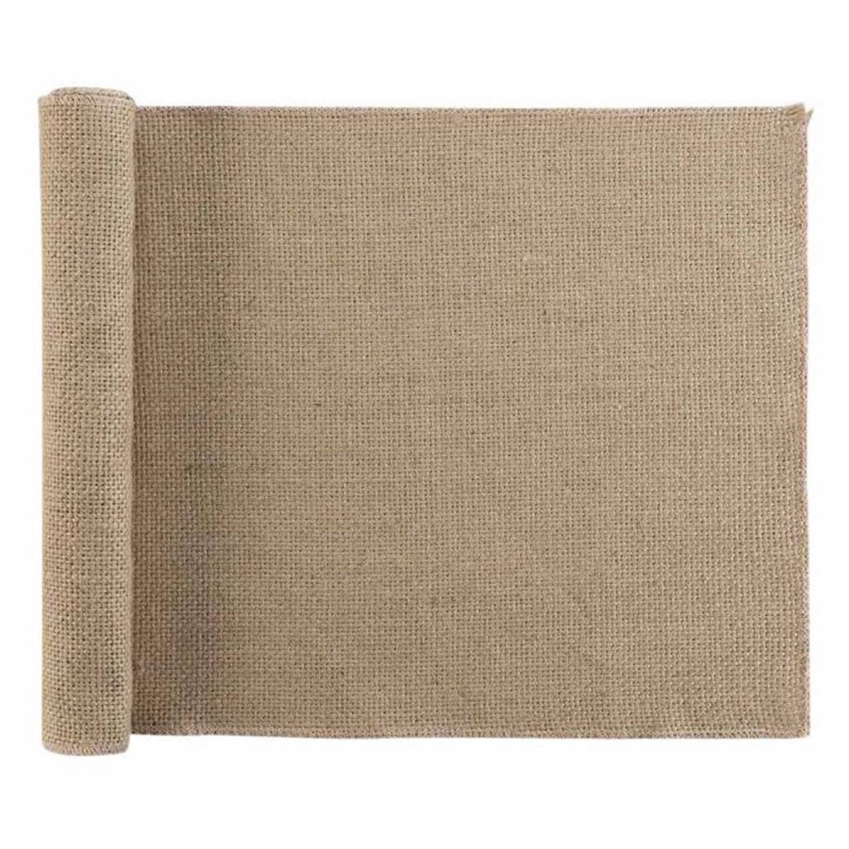 Chemin de Table en Jute "Leny" 35x140cm Beige - Image 1