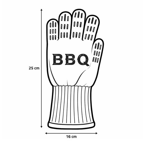 Gants de protection barbecue en Kevlar et silicone - Résistance jusqu'à 500°C - Image 7