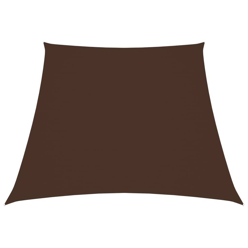 Helloshop26 - Voile toile d'ombrage parasol tissu oxford trapèze 3/4 x 3 m marron - Image 1