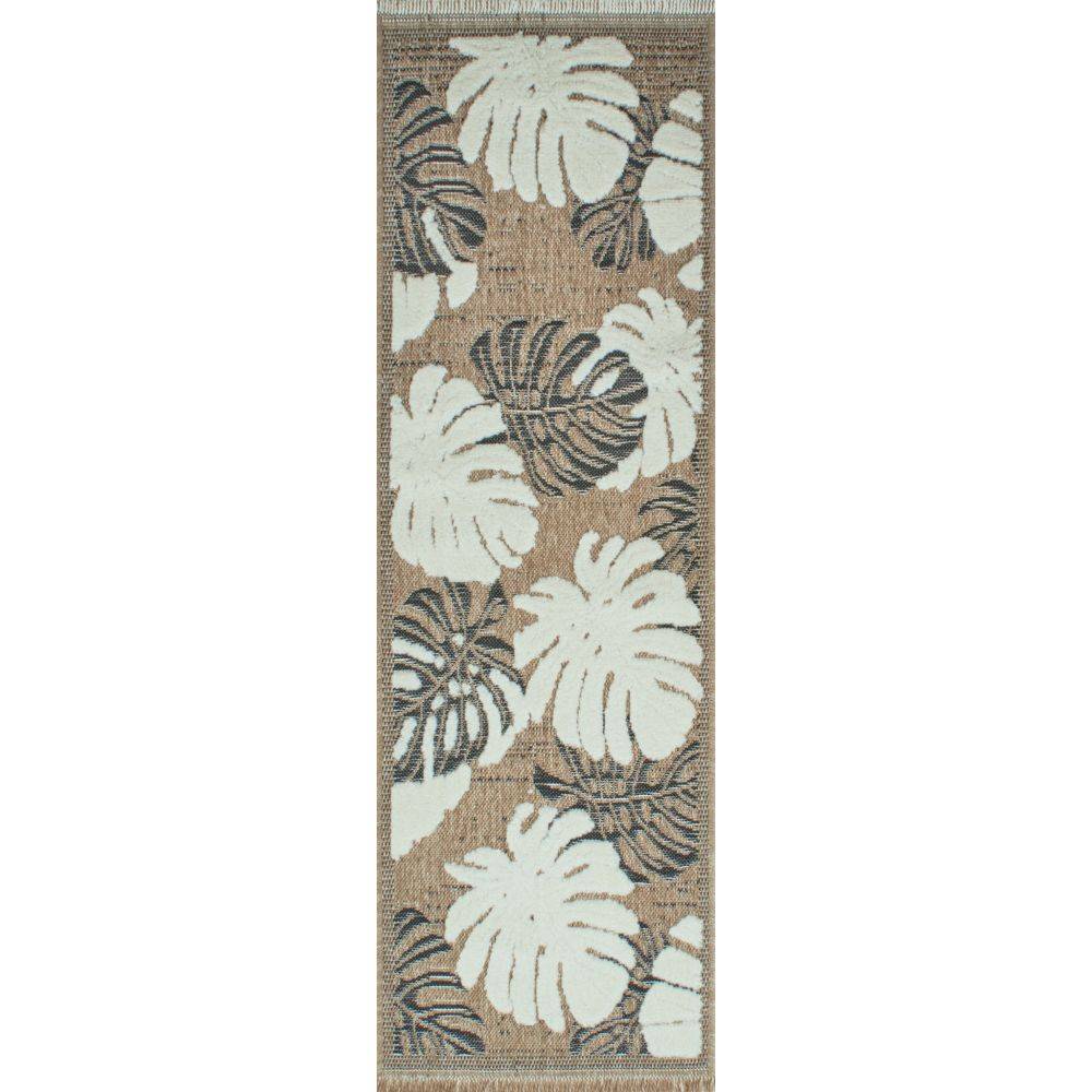 Jardindeco - Tapis intérieur extérieur aspect jute noir Tijuana 9062 noir 230 x 160 cm - Image 4