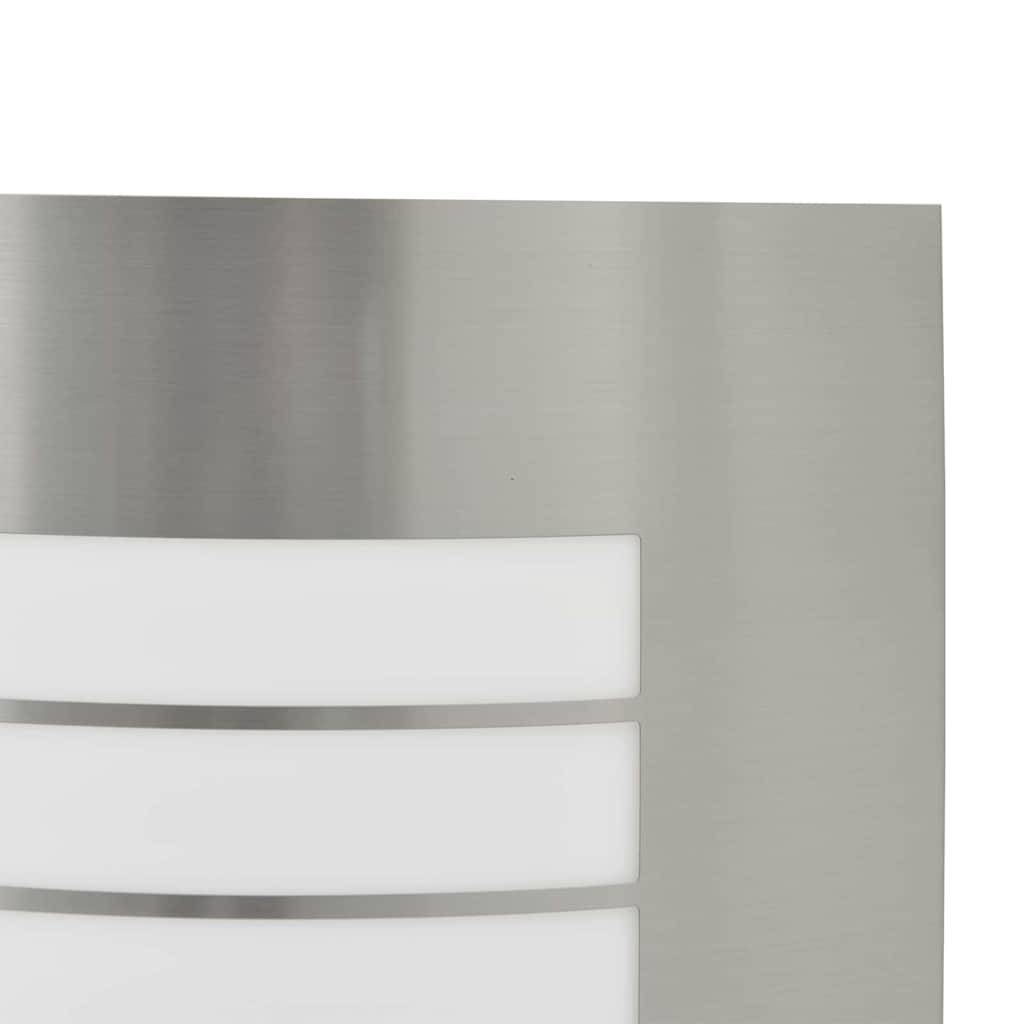 2pcs Appliques murales extérieures - Lampes murales extérieures Argent 23,5 x 10,5 x 26 cm g11 - Image 7