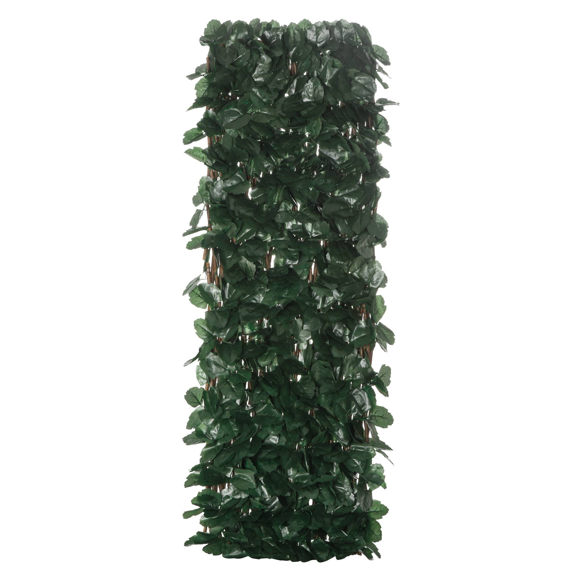 ComfortXL - Haie artificielle extensible polyester osier vert 295 x 70 cm jardin terrasse brise-vue - ComfortXL Outdoor Living - Image 10