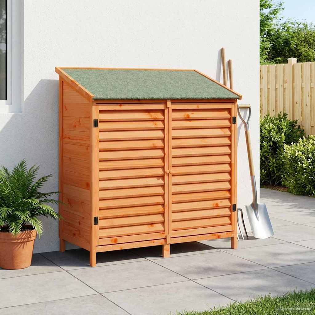 Vidaxl - Abri de jardin Marron 106 x 56 x 113,5 cm Bois de Sapin Massif vidaXL 42033459 - Image 1