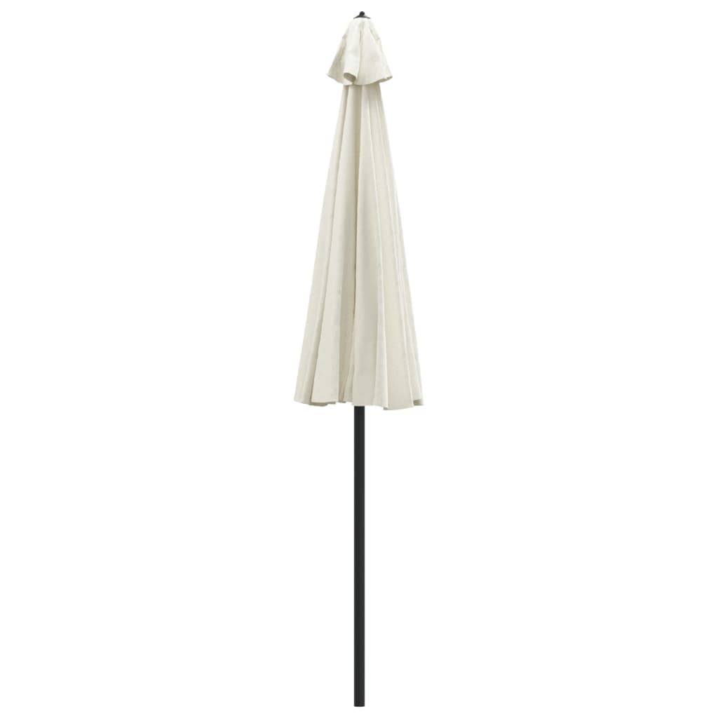 Helloshop26 - Parasol d'extérieur et mât avec aluminium 270 cm blanc sable - Image 3