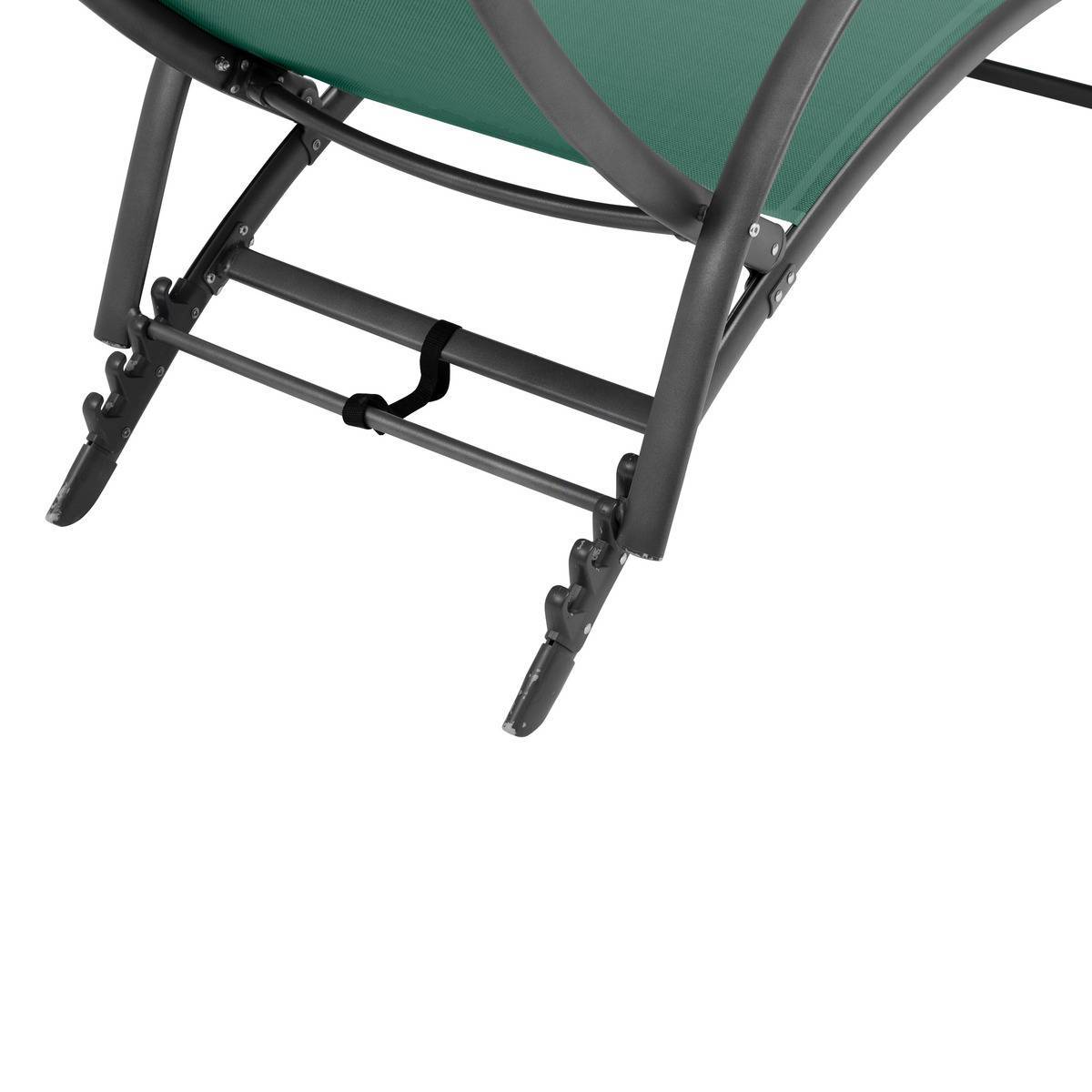 Hesperide - Transat "Samba" vert olive & graphite en aluminium traité époxy Hespéride - Image 4