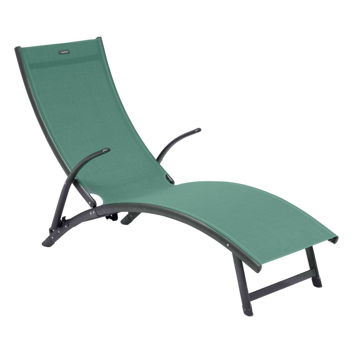 Hesperide - Transat "Samba" vert olive & graphite en aluminium traité époxy Hespéride - Image 1