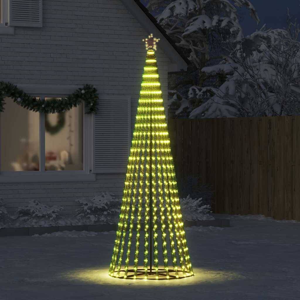 Sapin de Noël - Arbre de Noël lumineux conique 475 LED blanc chaud 247 cm - Image 3