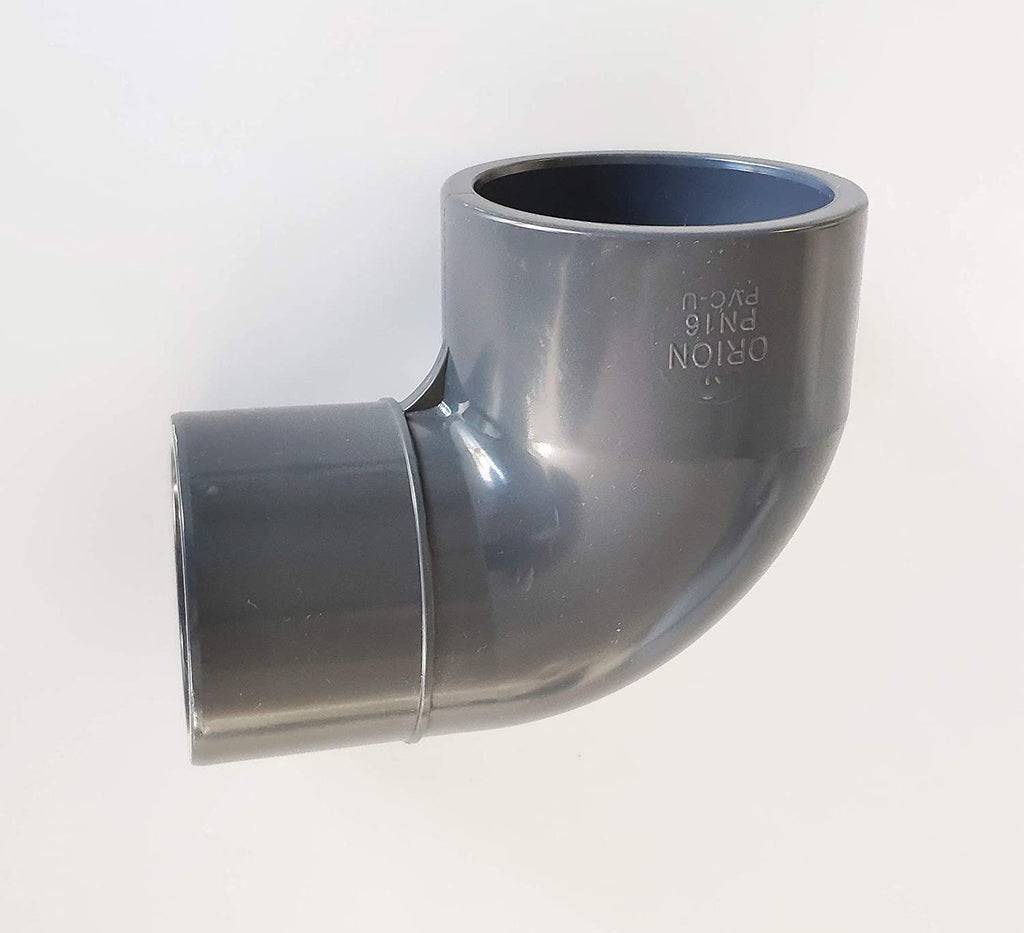 Codital - Coude réduit PVC Pression 90° Male Femelle 50mm / 50mm intérieur vers 50mm extérieur PN16 / Piscine et arrosage et évacuation - Image 4