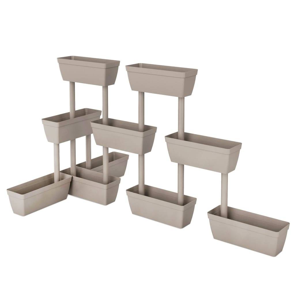 Vidaxl - Jardinières 6 pcs 100 cm Taupe vidaXL 151825 - Image 9