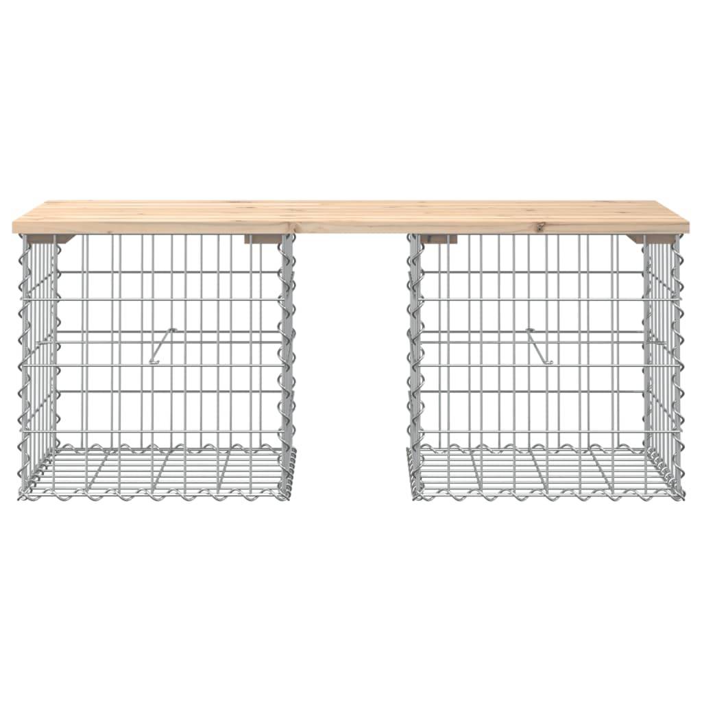 Maison Chic - Banc de jardin - Banc d'extérieur - Banquette design de gabion 103x44x42 cm bois massif de pin - Image 3