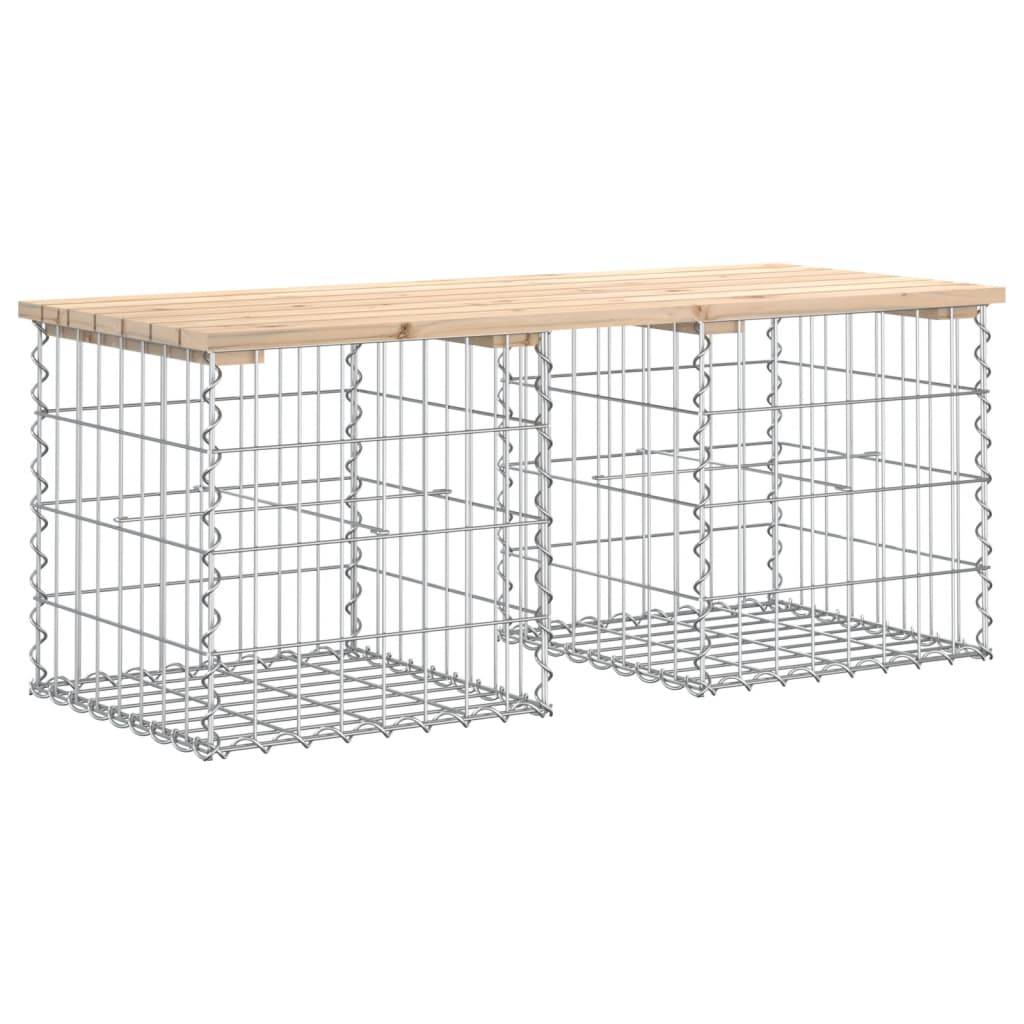 Maison Chic - Banc de jardin - Banc d'extérieur - Banquette design de gabion 103x44x42 cm bois massif de pin - Image 5