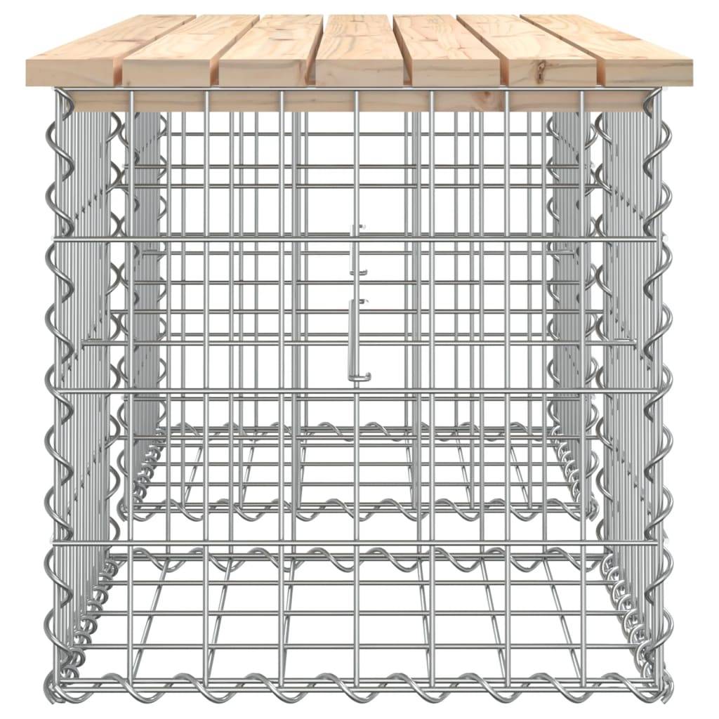 Maison Chic - Banc de jardin - Banc d'extérieur - Banquette design de gabion 103x44x42 cm bois massif de pin - Image 4