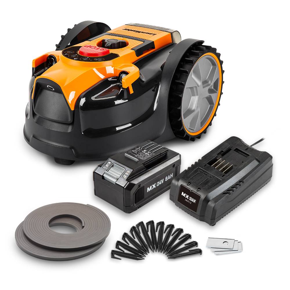 Lawnmaster - Robot tondeuse autonome 24V - 8Ah sans fil périmétrique - Le robot le plus simple du marché - Image 1