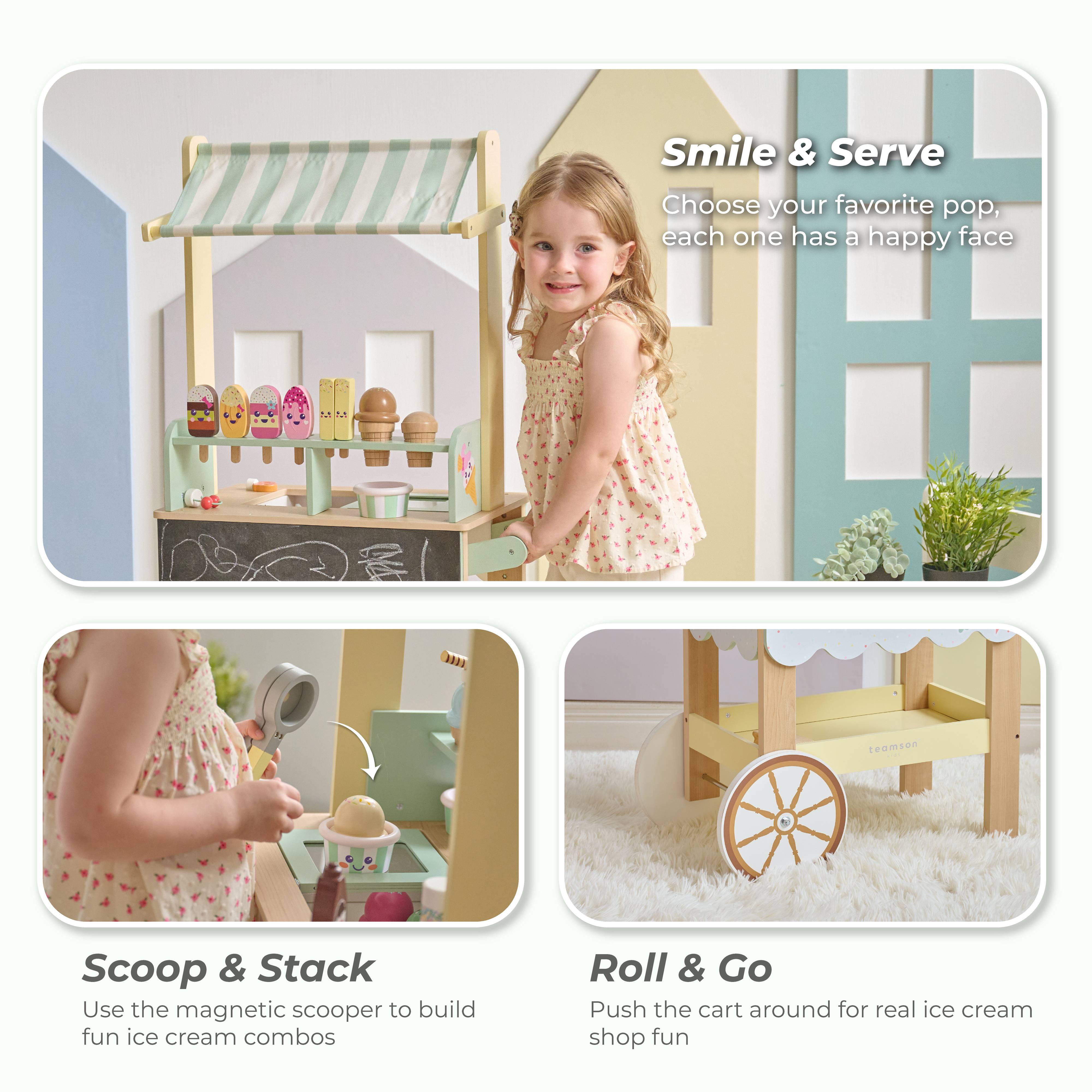 Stand de Glace avec 32 Accessoires, Menthe, Teamson Kids - Image 3