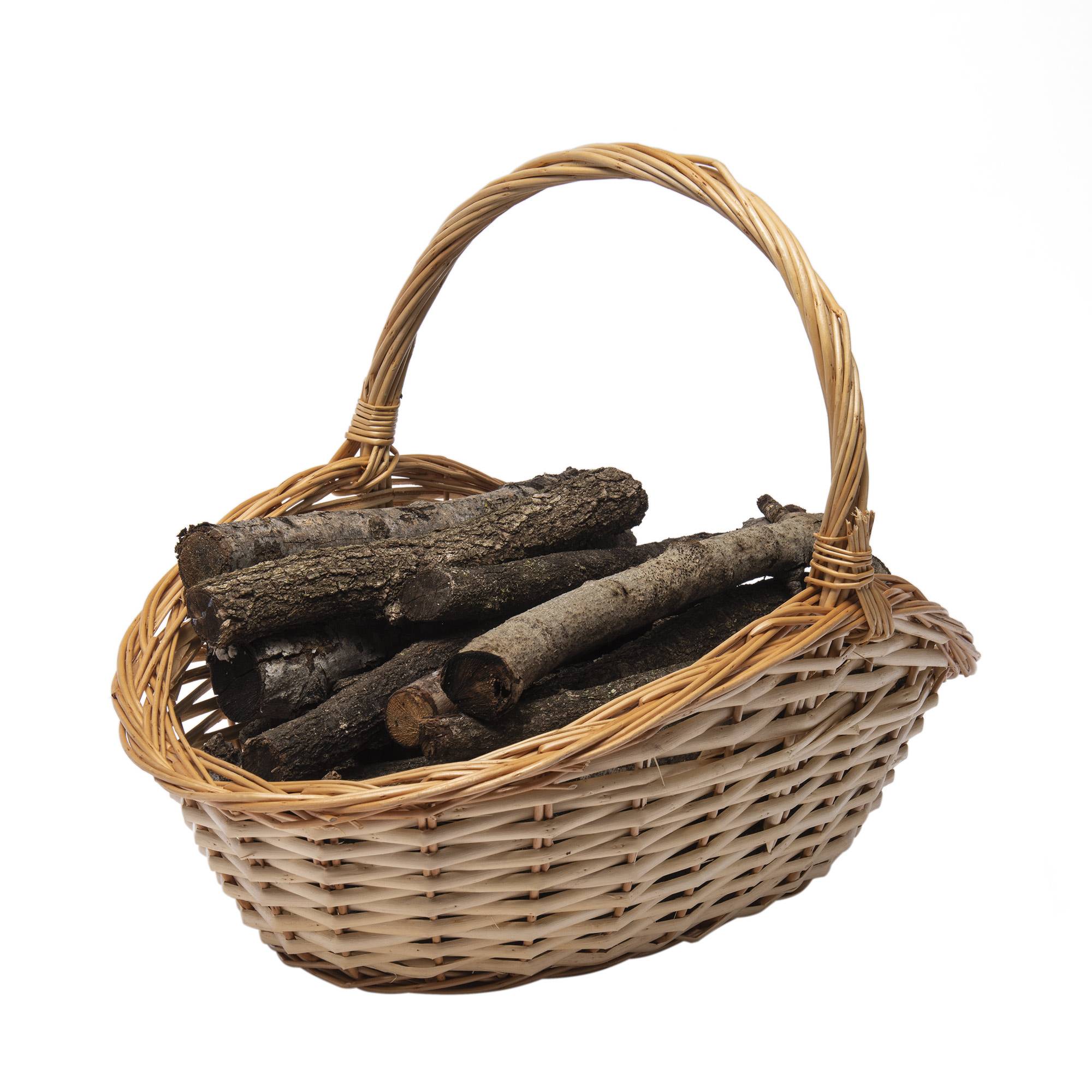 WERKA PRO - Panier à bûches en osier WERKA PRO - 50 x 30 x H. 8/20 cm - Image 5