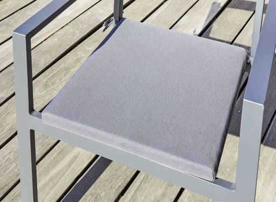 Dcb Garden - Fauteuil de jardin empilable en aluminium - Gris anthracite - PELOSA - Image 6