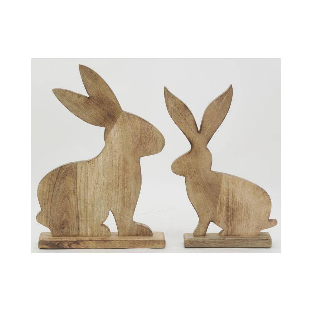 Aubry Gaspard - Décors lapins en manguier naturel (lot de 2) - Image 4