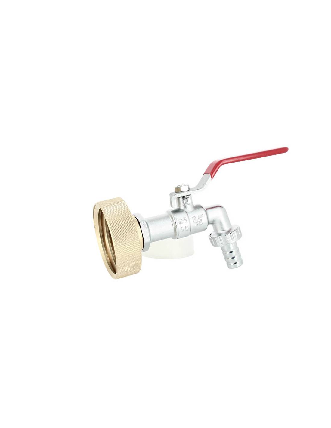 Raccord cuve eau S60X6 Laiton - Robinet laiton chromé 15 mm - Image 3