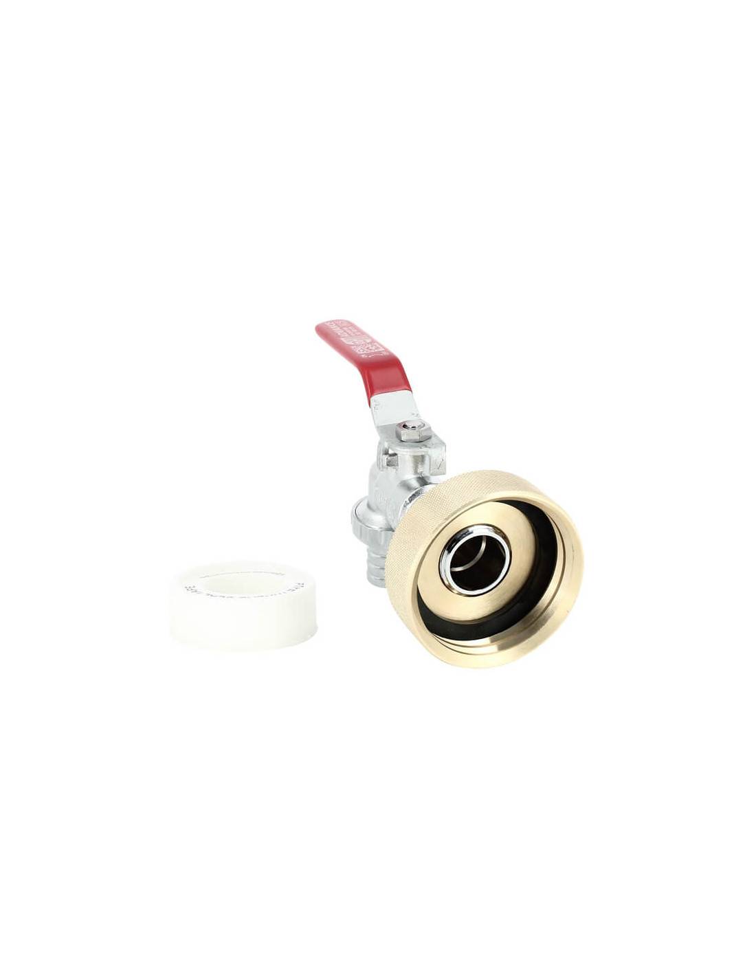 Raccord cuve eau S60X6 Laiton - Robinet laiton chromé 15 mm - Image 4