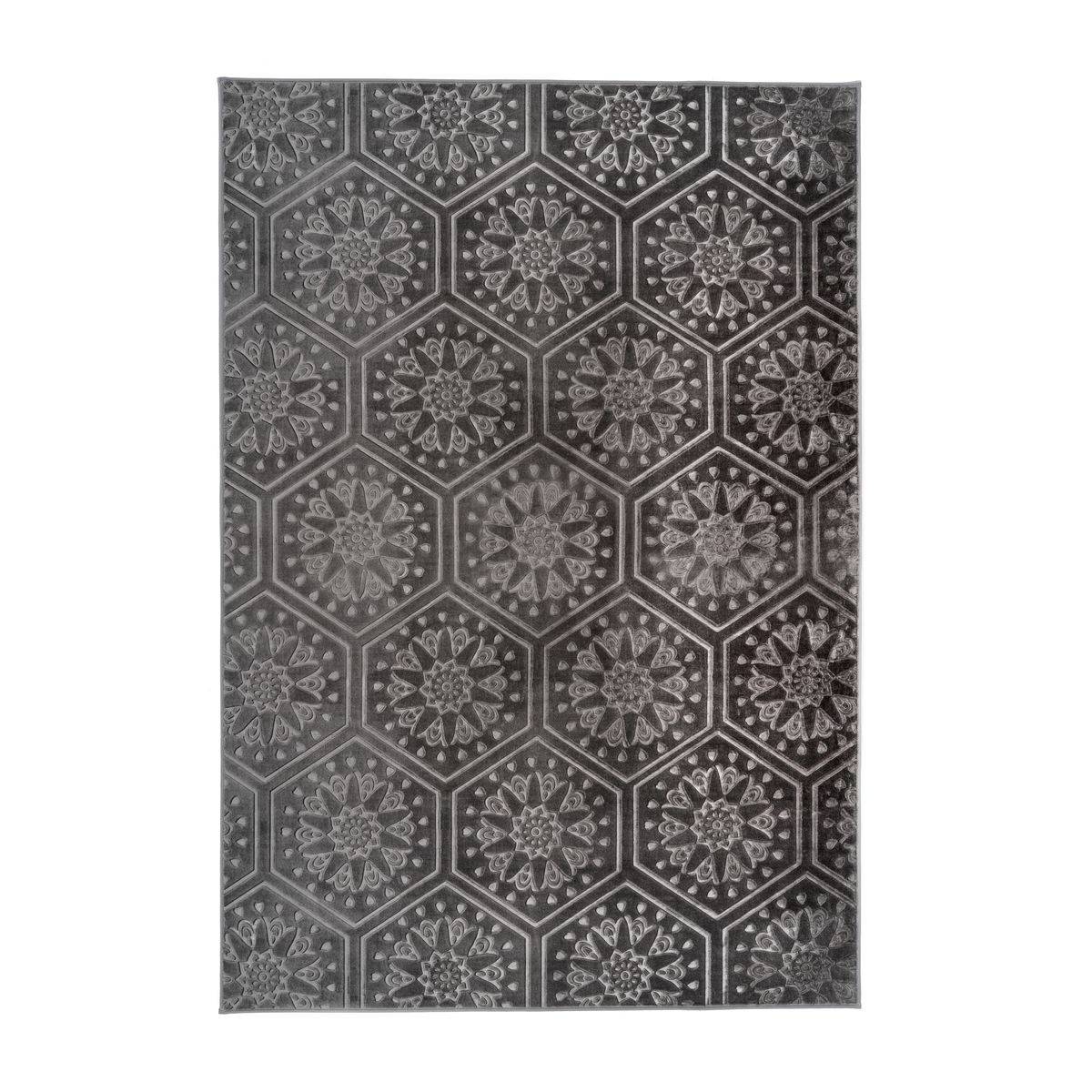 Tapis Moderne Fait Main "Monroe II" Anthracite 200 x 290 cm - Image 1
