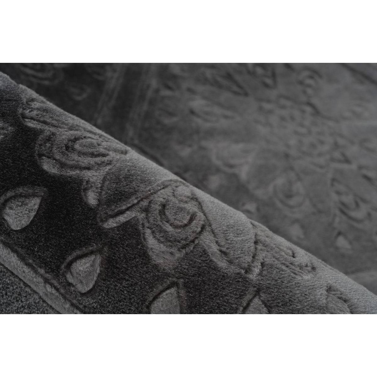 Tapis Moderne Fait Main "Monroe II" Anthracite 200 x 290 cm - Image 3