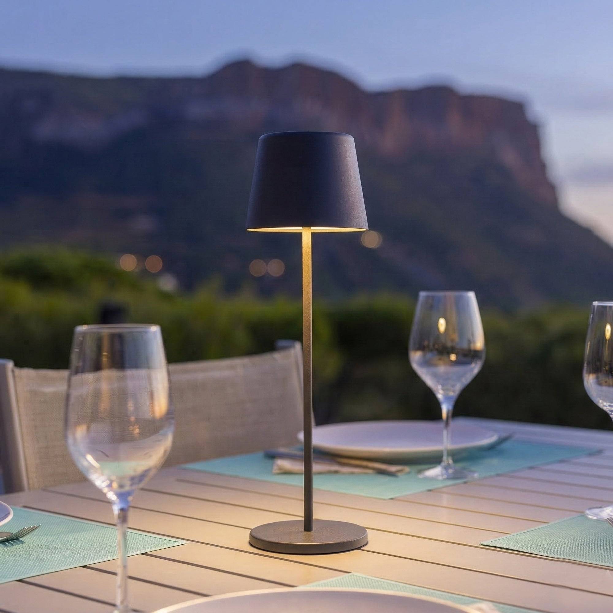 Lumisky - Lampe de table sans fil KELLY Gris H38cm - Image 2