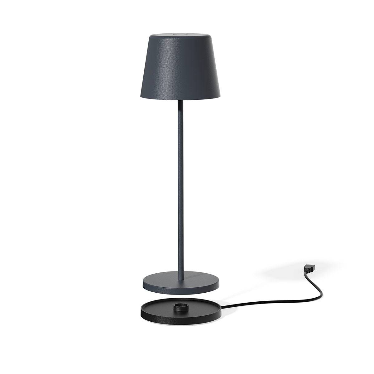Lumisky - Lampe de table sans fil KELLY Gris H38cm - Image 8