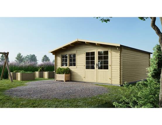 Altanka - Abri de jardin en bois - 25m2 - 5x5m - Ep. 34mm - Couleur: naturel - DOM722 - ALTANKA - Image 1