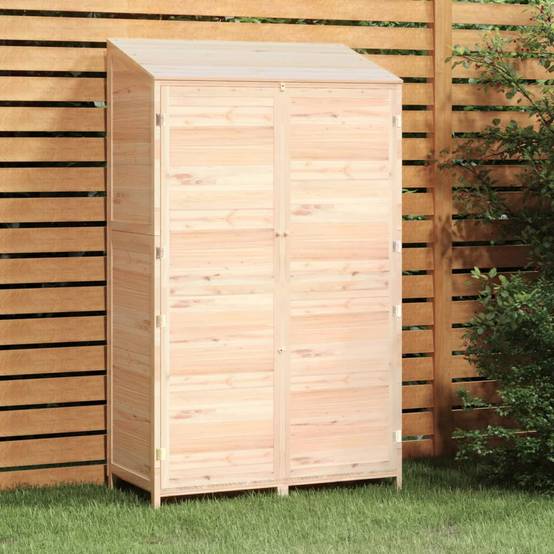 Abri de jardin 0.53m² - Cabane de jardin - Remise de jardin 102x52x174,5 cm Bois de sapin solide MAISON CHIC - Image 2