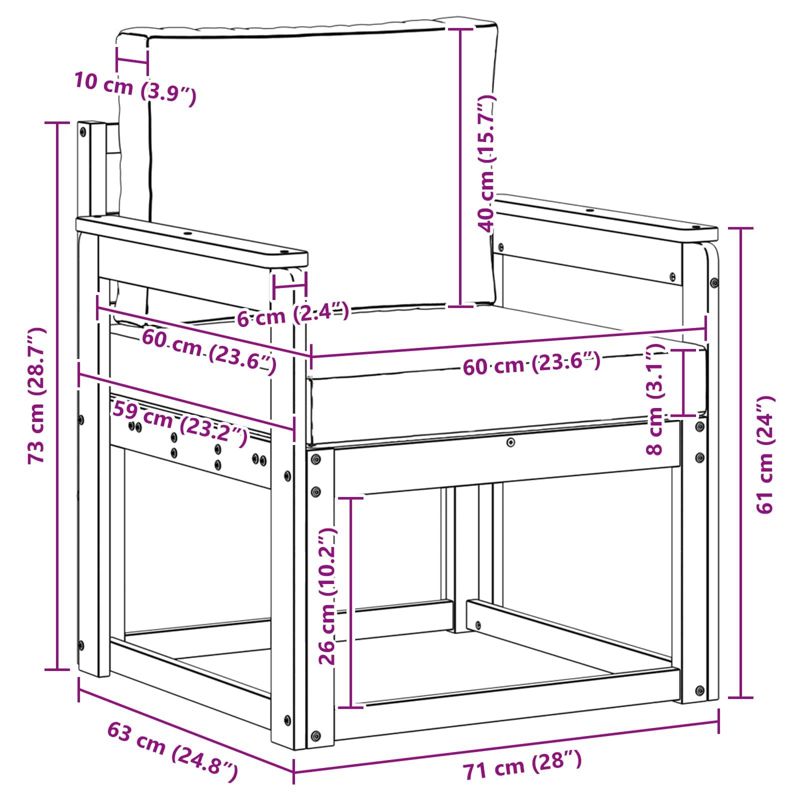 Prolenta Premium - Banc de jardin bois blanc - Prolenta premium p372.1 - Image 8