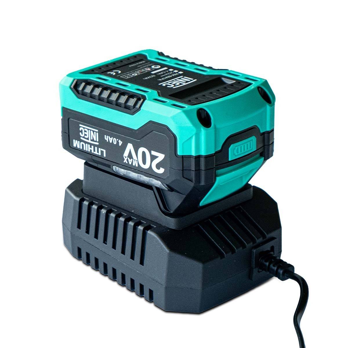 Intec - Pulvérisateur à batterie 20V 12L 5 Bar + 2 Batteries lithium 4.0Ah + Chargeur + 2 Lances Fibre et Inox + 4 buses INTEC - Image 2
