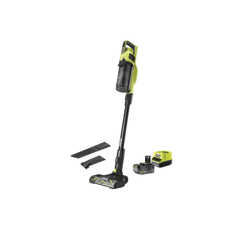 Ryobi - Aspirateur balai RYOBI 18V One+ Brushless - 1 Batterie 4.0 Ah - 1 chargeur rapide - RSV18BL-1C40G - Image 1