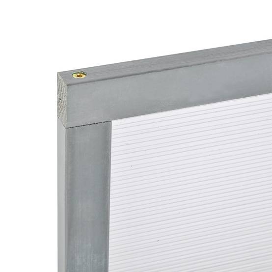 ComfortXL - Châssis de jardin en sapin et polycarbonate 90 x 46 x 40 cm gris pour semis toit ouvrant - ComfortXL Outdoor Living - Image 9