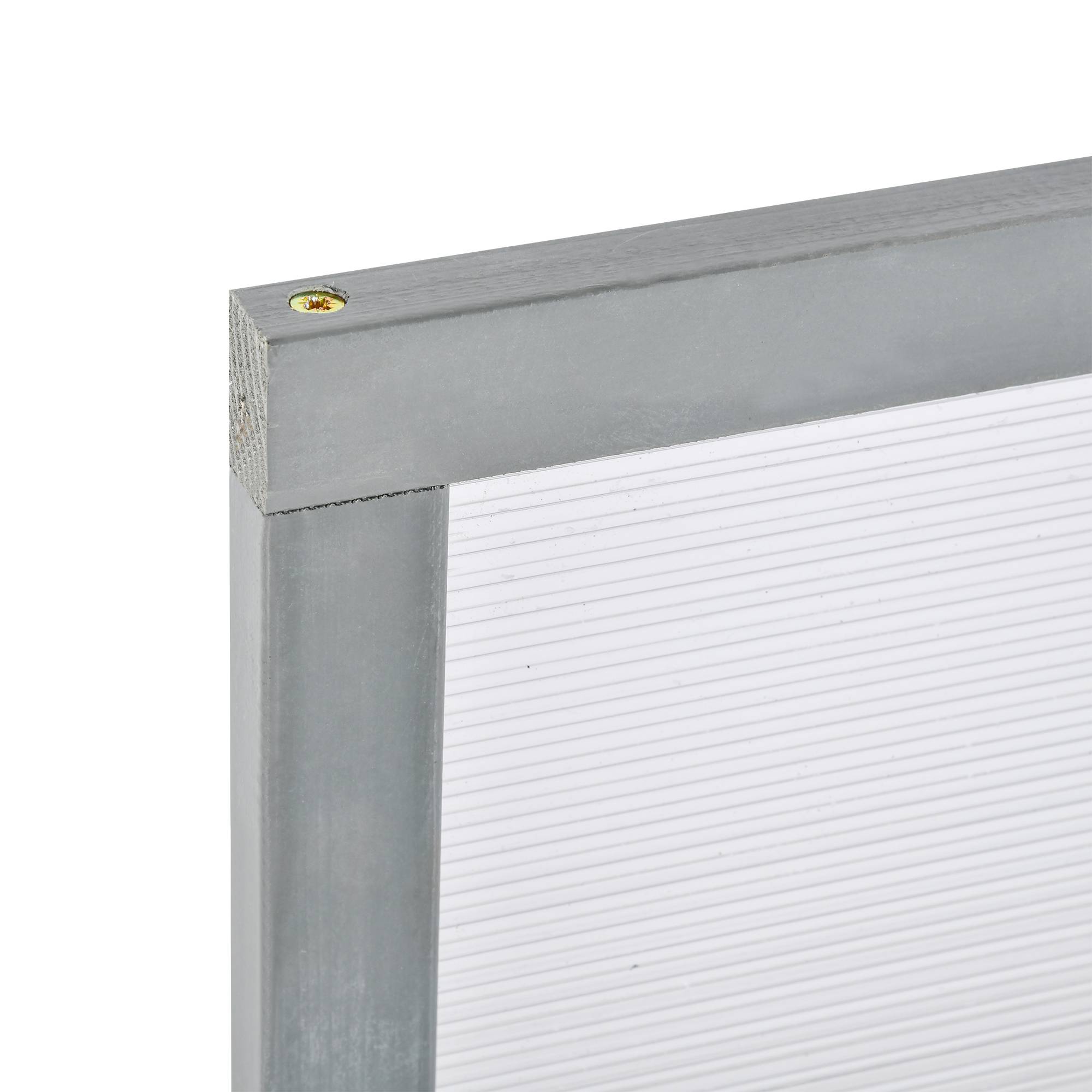 ComfortXL - Châssis de jardin en sapin et polycarbonate 90 x 46 x 40 cm gris pour semis toit ouvrant - ComfortXL Outdoor Living - Image 9