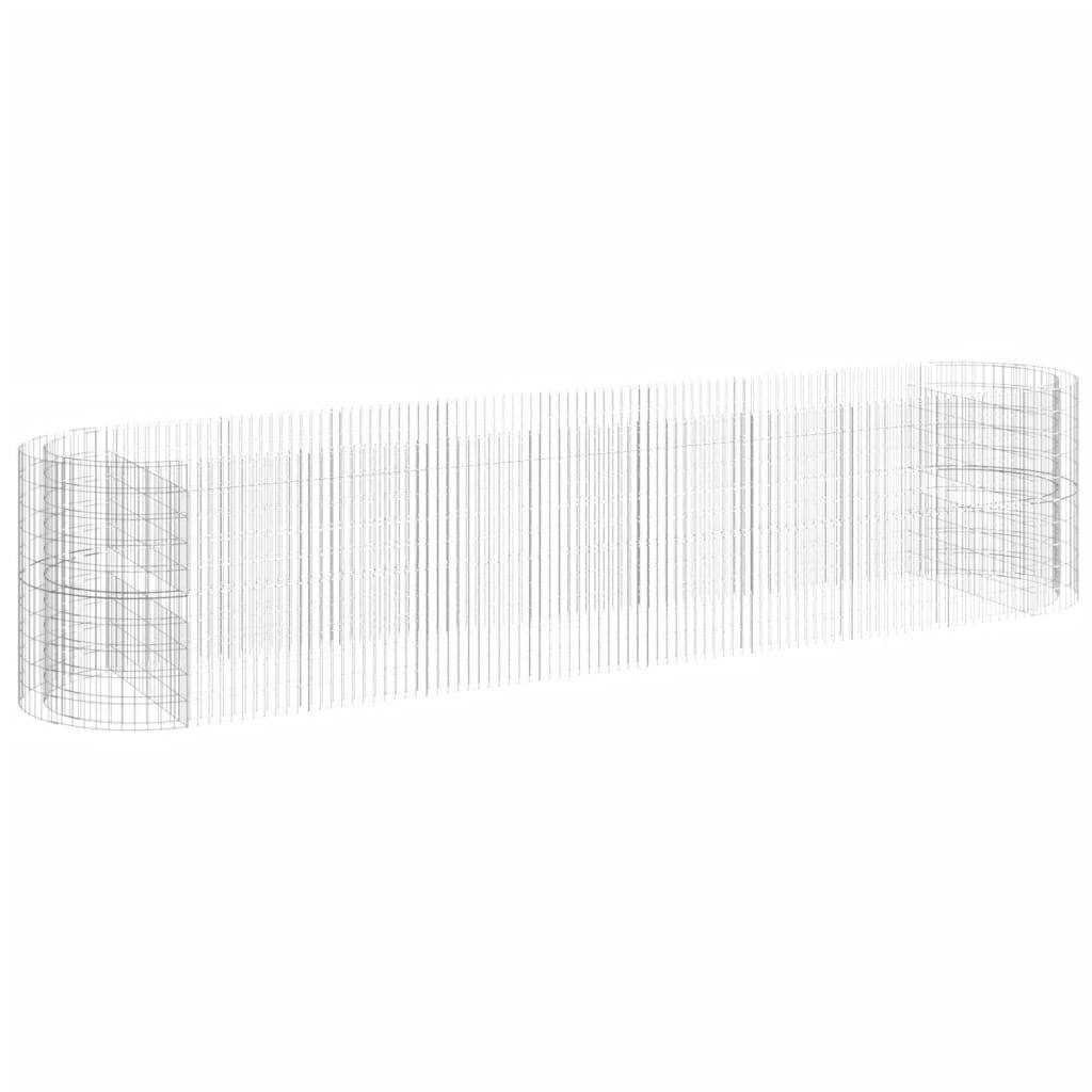Jardinière Gabion 5m Acier Galvanisé pour Bordure et Mur Végétal Argenté – ComfortXL Outdoor Living - Image 2